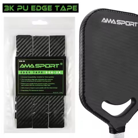 AMASPORT Pickleball Paddle Protection Tape 3K PU 20/23/26mm Paddle Head Edge Guard Edge Protection T