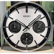 Seiko Wall Clock 33cm / QXA823S / Thermometer Wall Clock / Hygrometer Wall Clock / Seiko Panda