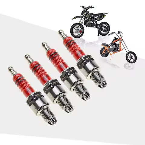 4PCS 3-Electrode A7TC A7TJC Spark Plug For 50cc 70cc 90cc 110cc 125cc 150cc Scooter Dirt Pocket Bike