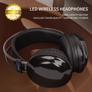 JMAX หูฟังบลูทูธแบบครอบหู พร้อมไฟRGB ดีไซน์ทันสมัย วัสดุหุ้มหนังอย่างดี พร้อมปุ่มการใช้งานครบเครื่อง