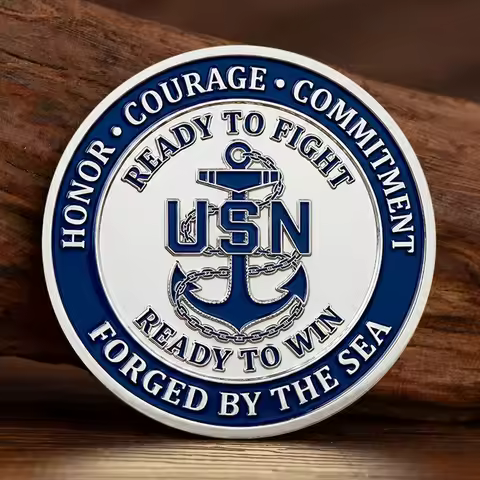 American Navy Silvery Plated Commemorative Coin Aviation Aircraft Carrier Carrier-Based Fighter Coll