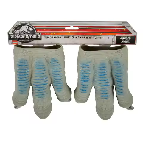 jurassic-world Velociraptor BLUE Claws Role-play Claws Simulation Dinosaur Paw Gloves Cosplay Toys f