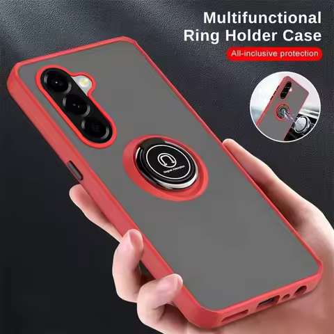 For Samsung Galaxy A56 5G Magnetic Ring Matte Case For Samsung A57 A37 A55 A35 A54 A53 A34 A24 A13 A