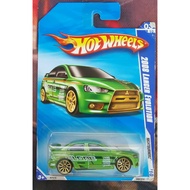 HOTWHEELS NIGHTBURNERZ 2008 LANCER EVOLUTION CLONE GREEN
