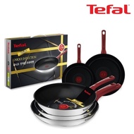 Tefal Unique Induction Premium Frying Pan 20cm+24cm+28cm+30cm+Multi Pan 28cm CT1-UQFP20242830W28