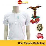 🔥🔥[READY STOCK]BAJU PAGODA BERBUTANG 402 100% ORIGINAL GARUDA PAGODA COTTON PUTIH