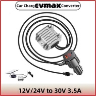 CVMAX DC Power Converter, DC 9-28V Input 12V/24V to 30V Boost Power Converter, Portable 3.5A Max Fin