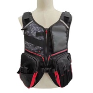 Rock Fishing Multi-Pocket Fishing Vest Rock Fishing Vest Photography Vest Casual Outdoor Unisex Back