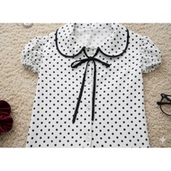 Famous Brands Women's Shirt Model 91 Cute Polka Dot Pattern Chest Size 40 Inches Suitable For Work D