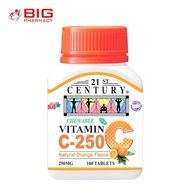 21st Century Chewable Vitamin C (250mg x 100's)