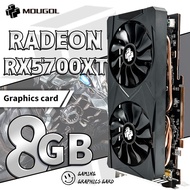 RBNJO MOUGOL AMD RX5700XT 8GB การ์ดจอ GDDR6 256Bit PCI-E 4.0 × 16 6 + 8Pin เรเดียน GPU การ์ดจอเล่นเก