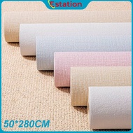 Estation - Linen Wallpaper Roll | Wall Paper | Room Decoration | Linen Wall Wallpaper