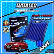 กรองอากาศผ้า "DATATEC TORNADO" รุ่น NISSAN ALMERA 1.0L TURBO ปี2020++กรองอากาศผ้า กรองอากาศ กรองอากา