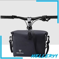 [Hellery1] Bike Handlebar Bag Large Reflective Front Mount Waterproof Frame Bag