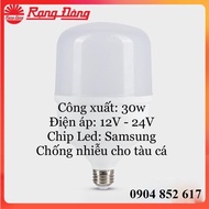 Bóng Đèn Led Kẹp Bình Ắc Quy 12V - 24V Dc 7W / 9W /12W / 30W Rạng Đông Chipled Samsung