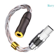 Mary 9cm Headphone Adapter USB Type C to 3 5mm 2 5mm Dongle Plug HiFi Sound