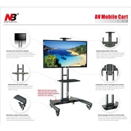 100% ORIGINAL NB North Bayou AVF1500-50-1P 32 to 65 Inch Portable Mobile TV Stand