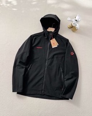 全新MAMMUT 2.0紅標薄款春款壓膠軟殼衣 MAMMUT 外套 MAMMUT jacket