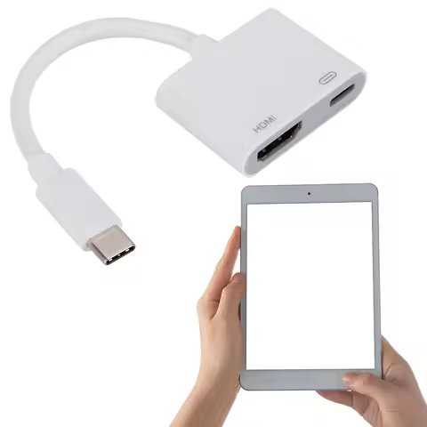Type C To 4K HDMI-Compatible Adapter with PD 100W Charging Port 4K HDMI-Compatible Type C HUB Adapte