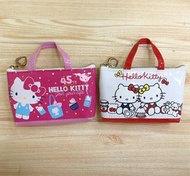 HELLO KITTY45週年手提證件零錢包 證件套 票卡夾 識別證 錢包 卡包 名牌 卡套  學生證 悠遊卡（現貨下單請詢問 出清）