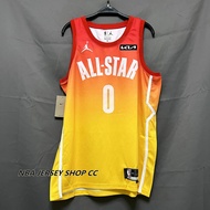 Men's  2023 NBA All Star #0 Jayson Tatum Jersey Yellow