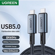 UGREEN 240W 80Gbps Thunderbolt 5 Cable 8K@60Hz 120Gbps Fast Charging Cord E-Marker USB C Cable UGREE