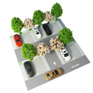 BolehDeals Parking Lot Model Car Scene Display Diorama for Imagination Concentration