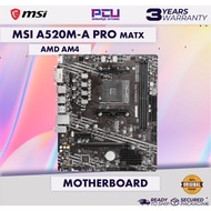 MSI A520M A PRO MATX AM4 MOTHERBOARD (3 Years Warranty)
