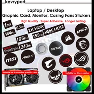 ROG Aorus Corsair MSI Dragon 1ms 0.5ms 144Hz 4K 165Hz HDR 2K Gaming Display Desktop Laptop Casing Fan MSI Stickers Decal