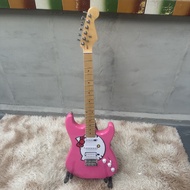 Fender Squier Startocaster Electric Guitar Pink Hello Kitty Single-Coil Humbucker Pickup 5-Way Switch Professional Guitar