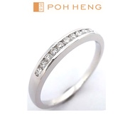 Poh Heng Jewellery 18K White Gold Diamond Ring