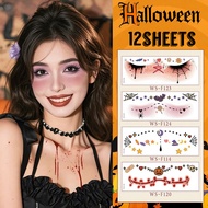 10PCS/Set Halloween Eye Makeup Makeup Face Patch Waterproof Face Makeup For Halloween/Cosplay