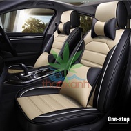 Áo Ghế Ô Tô Áo Ghế Xe Hơi Bọc Da Ghế Xe A30 (5 Ghế) _ Đen - Beige