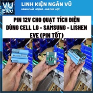Khối pin 6V - 12V 2S - 3S dành cho quạt tích điện