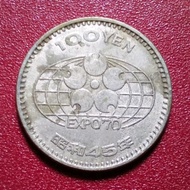 koin Jepang 100 yen showa commemorative (1970)