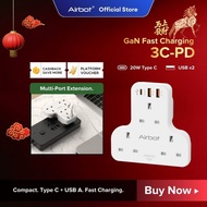 Airbot Air 3C-PD | Multi Extension Socket 3250W 3 Way Socket Multi Power Adaptor with USB + Type-C P