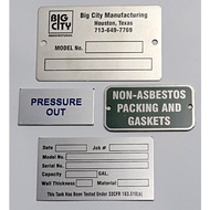 Stainless Steel Plate with Etching/Acrylic engraving/Plat Keluli Tahan Karat