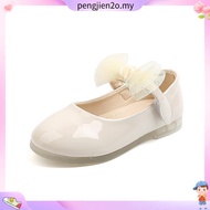 [READY STOCK] 1-7y Princess Sweet Black White Glossy Soft Comfortable Dinner Outing Cover Shoe (size
