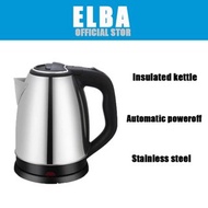 ELBA Electric Kettle 2L Stainless Steel Kettle Electric Heater Kettle Electric Water Heater Insulate