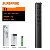 SUPERFIRE Red Laser Pointer Laser Page Turning Pen Powerpoint Wireless Presenter Control 2.4GHz Rech