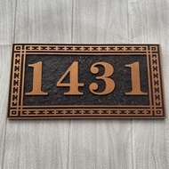 Modern House Number Plate Acrylic 1 Layer  Custom Made Laser Cut 亚克力门牌 号码牌 E8