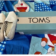 TOMS Men Alpargata White Canvas Shoes Second-hand Never Worn