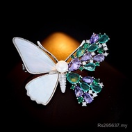 Corsage Pin Suit Fashion Design Accessories Brooch Elegant Butterfly Crystal Pearl Freshwater Natura