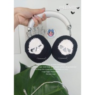 Headphone cover halloween skull crochet headphone cover headphone decoration for airpod samsung sony