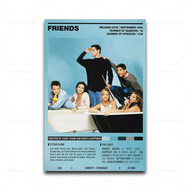 2025 Vintage Friends TV Show Poster Classic Friends Wall Art Canvas Painting Prints Wall Pictures Fo