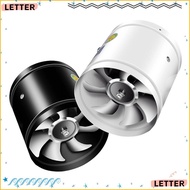LETTER1 Mute Exhaust Fan, Super Suction Air Ventilation Exhaust Fan, Powerful Black White Pipe Toilet 4'' 6'' Ceiling Booster Household Kitchen