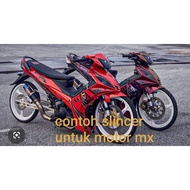 EXZOS RL RED RACING EXHAUST INLET 50 FULLSET VIKION SONIC MX 135 MX KING SATRIA FU Etc.