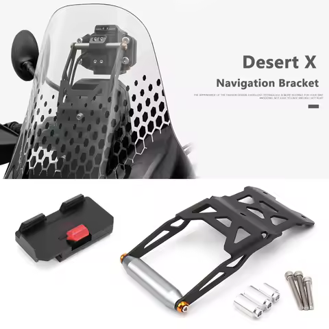 Motorcycle Accessories GPS Mount Black Navigation Bracket Mobile Phone USB Charging For DUCATI DESER