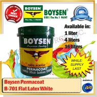 Boysen B-701 Flat Latex White Gallon (1 liter)