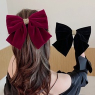 Red Velvet Big Bow Hair Clip Bride New Year Festive Top Clip Korean Net Red Fashion Wild Girl Travel